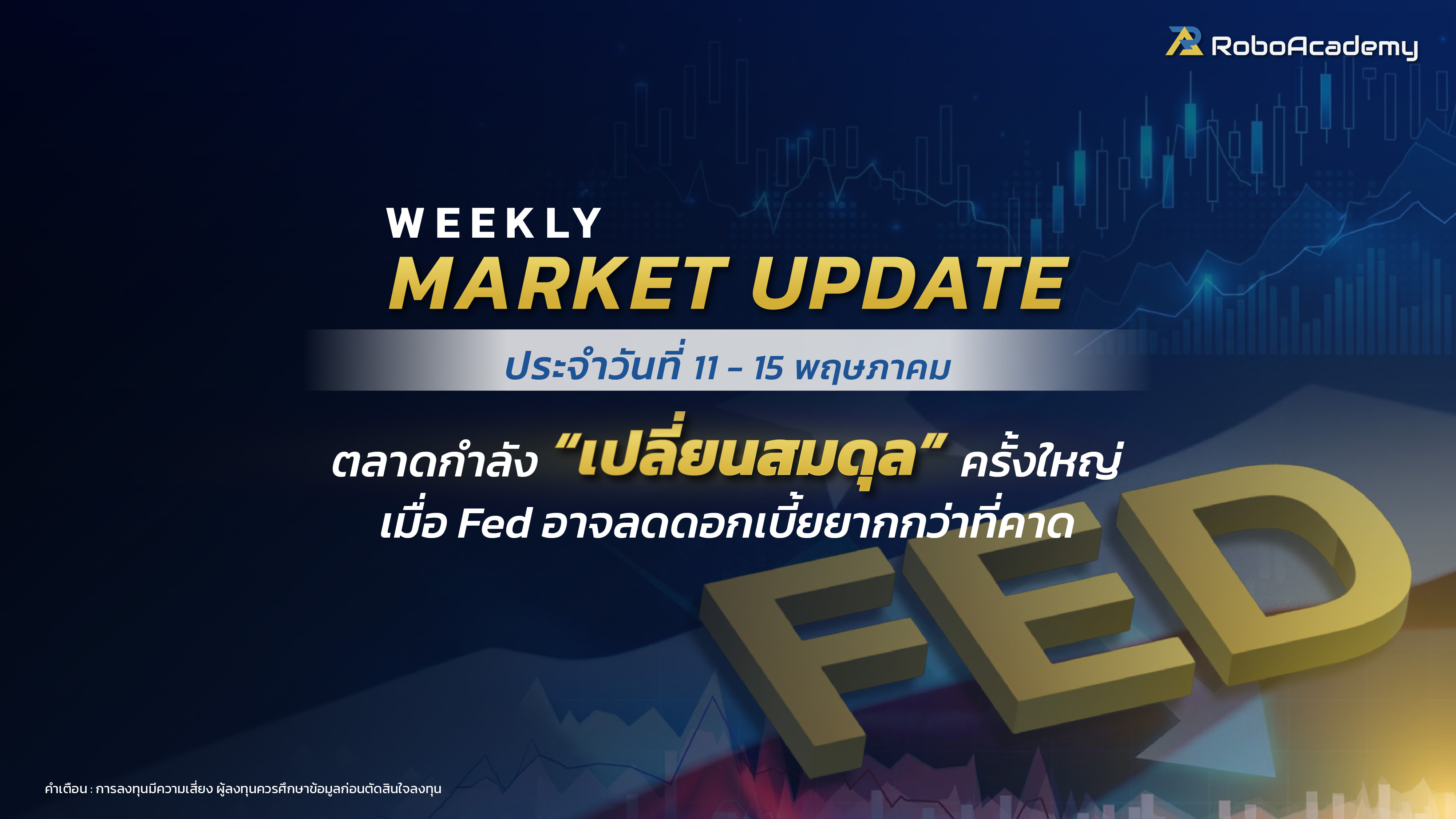 บทวิเคราะห์ตลาดประจำสัปดาห์ วันที่ 11 - 15 พฤษภาคม 2569