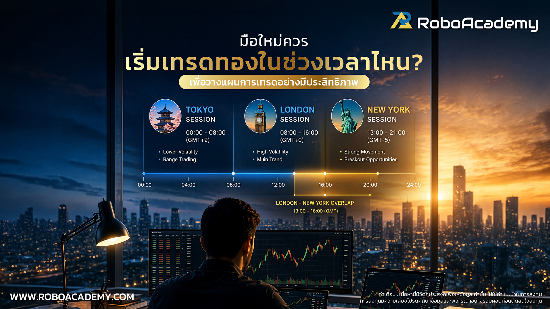 มือใหม่ควรเริ่มเทรดทองช่วงเวลาไหน เพื่อวางแผนการเทรดอย่างมีประสิทธิภาพ